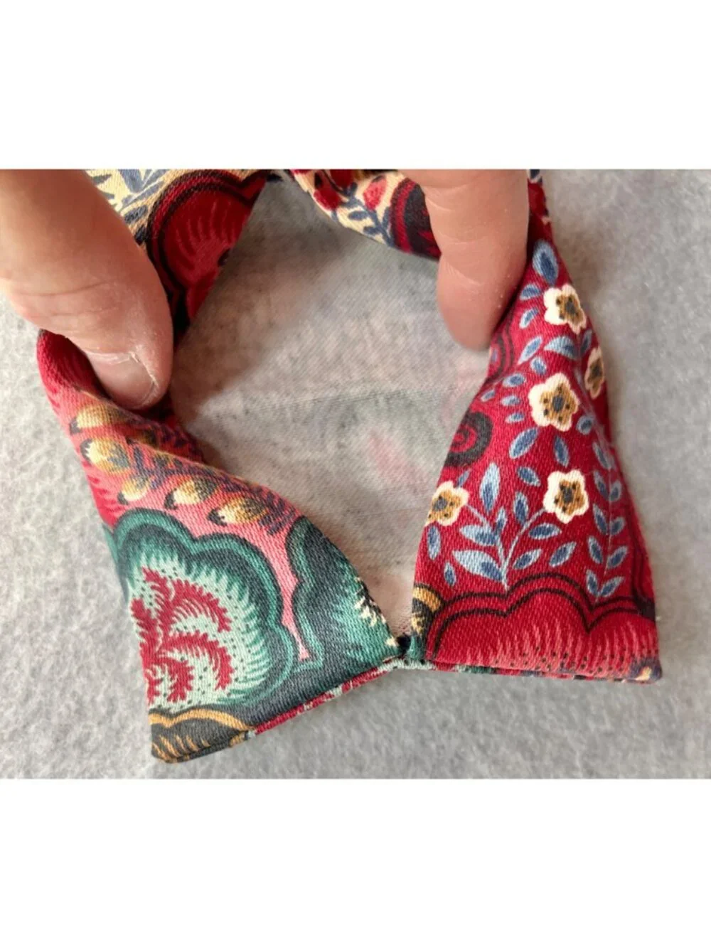 Handmade Carry Bag With Coordinating Tissue Holder Lined 14